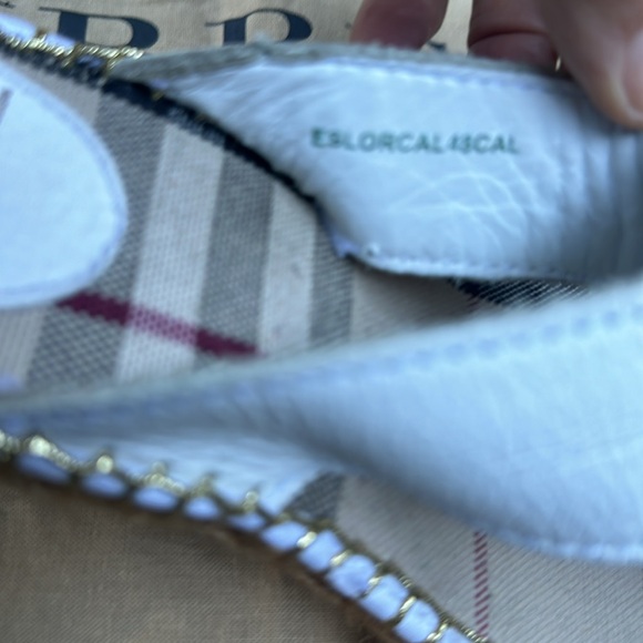 Burberry White Nova Check Espadrille Wedge - Picture 11 of 11